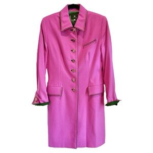 Susanne Spatt Fuchsia Wool Loden Jacket | Austrian Alpine | Gorsuch | Size 8